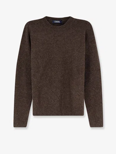 S Max Mara Wool Sweater In Brown