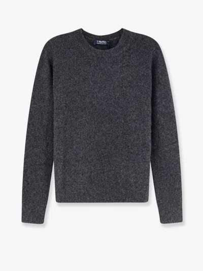 S Max Mara Wool Sweater In Grey