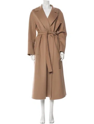 Pre-owned S Max Mara Wool Trench Coat In Neutrals