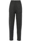 S Max Mara Dark Grey Opera Trousers In Grey
