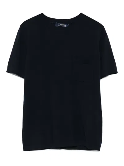 's Max Mara Wool T-shirt In Black