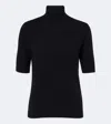 S Max Mara Wool Turtleneck Sweater In Black