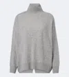 S Max Mara Wool Turtleneck Sweater In Grey