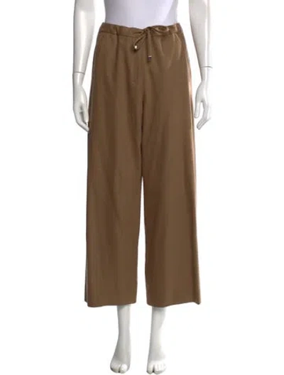 Pre-owned S Max Mara Wool Wide Leg Pants In Neutrals