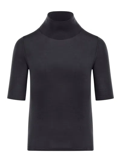 's Max Mara Wool Yarn Turtleneck In Black