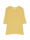 S Max Mara 리비에라 티셔츠 In Yellow