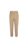 S Max Mara Beige Zemira Trousers In Camel