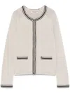 's Max Mara S Max Mara Zenobia Cardigan Ecru Det Vivo Black