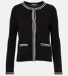 S Max Mara Zenobia Contrast Trim Jacket With Front Pockets In Black