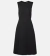 S Max Mara Zigote Double Viscose Jersey Midi Dress In Black