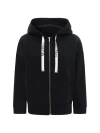 's Max Mara Womens Black Jour Logo-drawstring Cotton-blend Hoody In Black