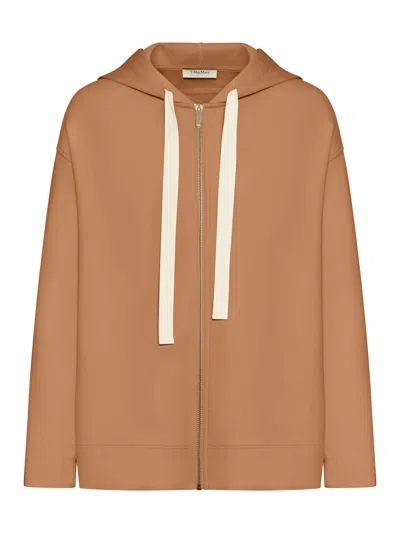 's Max Mara Zip-up Sweatshirt In Nude & Neutrals