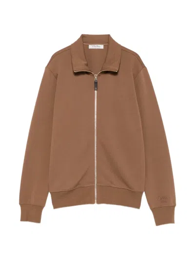 S Max Mara Zip-up High-neck Sweatshirt In Multi