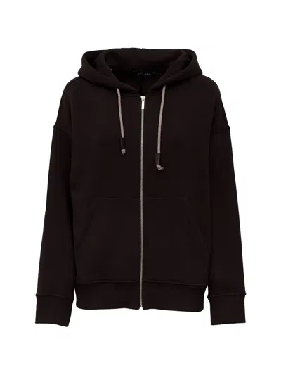 S Max Mara Zip-up Hoodie In Brown