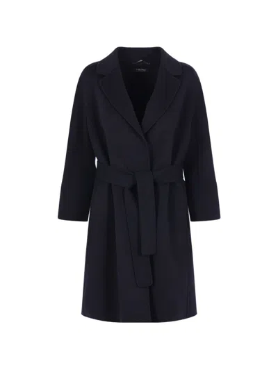 's Maxmara Arona Blue Wool Coat