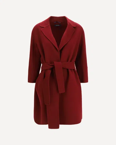 's Maxmara Arona Virgin Wool Coat In Red