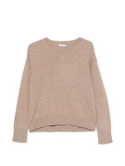 's Maxmara Brown Cashmere V-neck Sweater