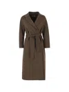 's Maxmara Esturia Coat With Belt In White