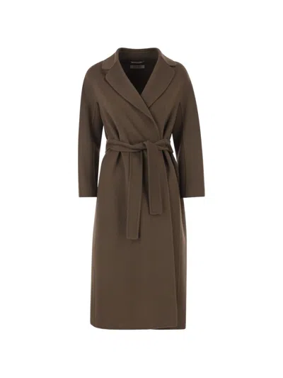 's Maxmara Esturia Coat With Belt In White