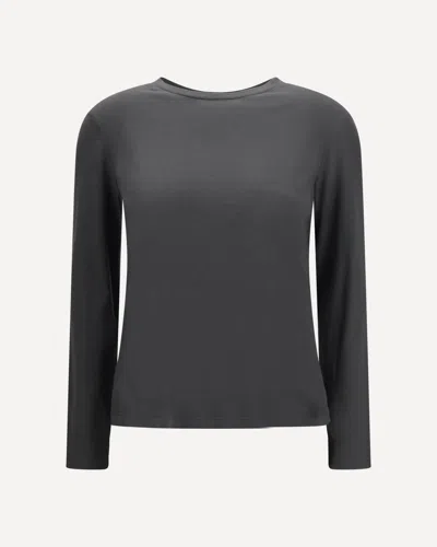 's Maxmara Fumetto Embroidered Logo T-shirt In Gray
