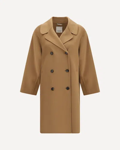 's Maxmara Magnolia Double-breasted Virgin Wool Coat In Brown