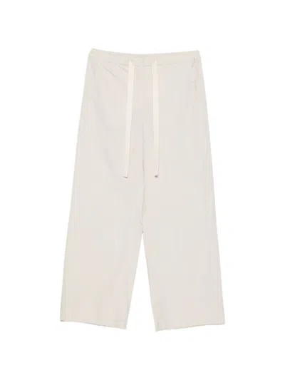 's Maxmara Pants "argenta" With Drawstring In White