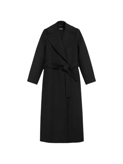 's Maxmara Poldo Coat With Belt In Black