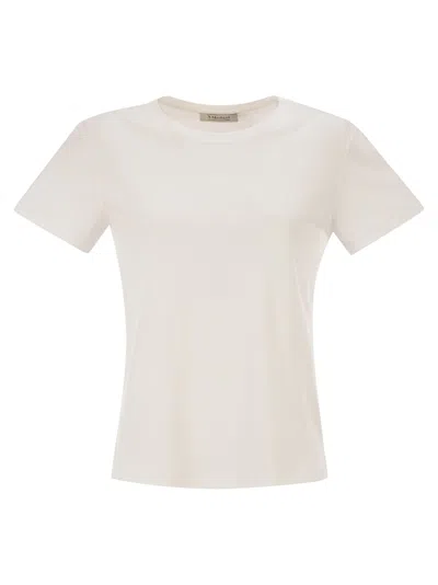 S Maxmara Smmsegale Cotton And Modal Jersey T Shirt In White