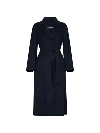 's Maxmara Wool Coat With Belt In Blue