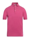 S. Moritz Man Polo Shirt Fuchsia Size 36 Cotton In Pink