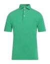 S. Moritz Man Polo Shirt Green Size 44 Cotton
