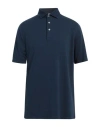 S. Moritz Man Polo Shirt Navy Size 46 Cotton