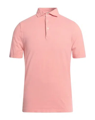 S. Moritz Man Polo Shirt Pink Size 44 Cotton