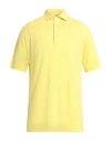 S. Moritz Man Polo Shirt Yellow Size 44 Cotton