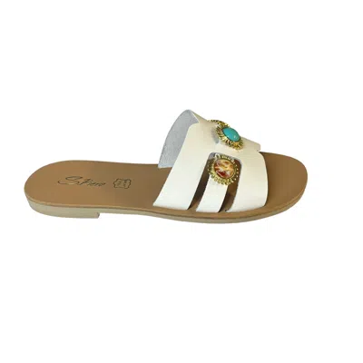 S-piero S. Piero - White Slippers E1-137