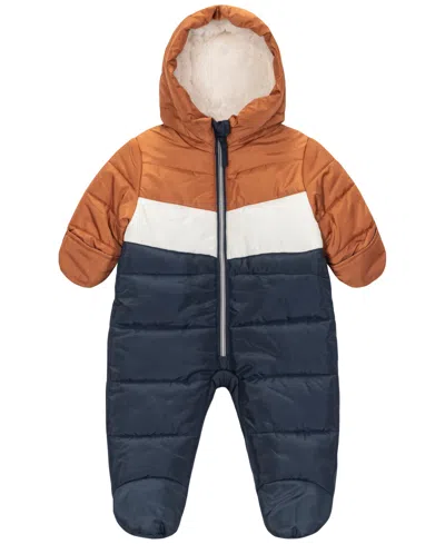 S Rothschild & Co Baby Boys Varsity Color Block Pram In Brown
