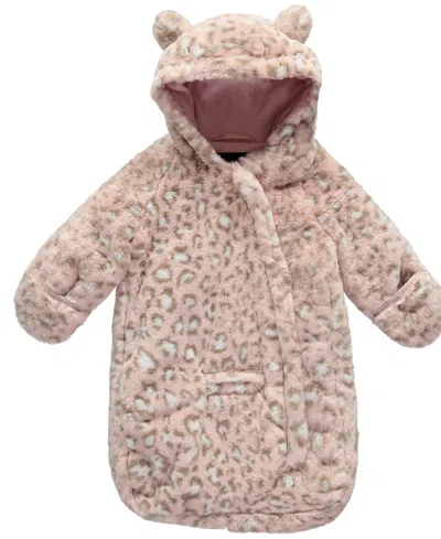 S Rothschild & Co Baby Girls Car Bag Snowsuit In Pink