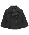 S Rothschild & Co Baby Kids Double-breasted Peacoat In Black