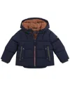 S Rothschild & Co Baby Sherpa Lined Puffer Jacket In Blue