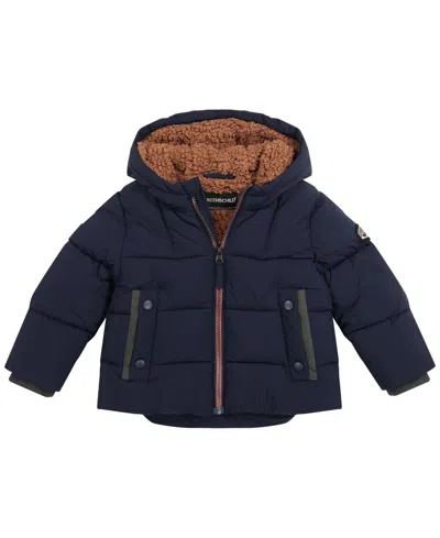 S Rothschild & Co Baby Sherpa Lined Puffer Jacket In Blue
