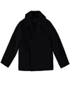 Shop S Rothschild & Co Big Boys Double Breasted Peacoat In Black