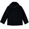 S Rothschild & Co Big Boys Double-breasted Peacoat In Dark Navy