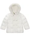 S Rothschild & Co Little Baby Double Breasted Puffer Jacket In White
