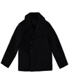 S Rothschild & Co Big Boys Double Breasted Peacoat In Black