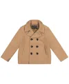 S Rothschild & Co Toddler And Little Boy Double Breasted Peacoat In Brown