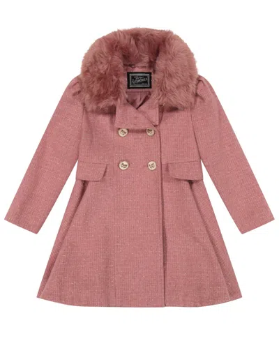 S Rothschild & Co Babies' Toddler Girls' 2t-5t Long-sleeve Princes Coat In Pink