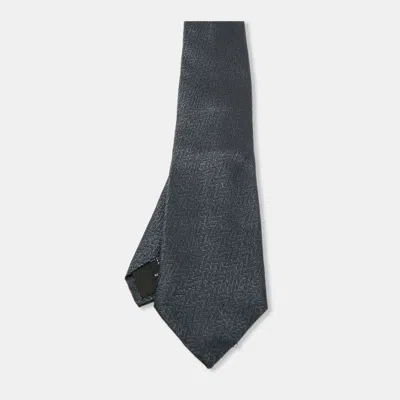 S. T. Dupont Blue Jacquard Traditional Tie