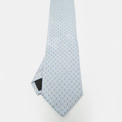 S. T. Dupont Blue Silk Jacquard Tie