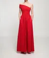 S/w/f One Shoulder Shirred Maxi Dress In Le Rêve In Multi