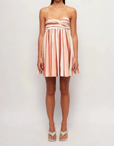 S/w/f Pleated Mini Dress In Gelato In Multi